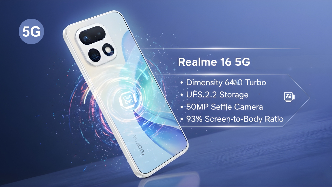 Realme 16 5G Launch: 7000mAh Battery, 50MP Selfie Camera & 120Hz AMOLED Display
